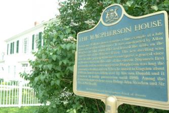 Allan Macpherson House and plaque