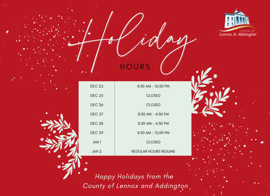 2023 County Holiday Hours 