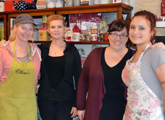 Staff at Ellena's Café