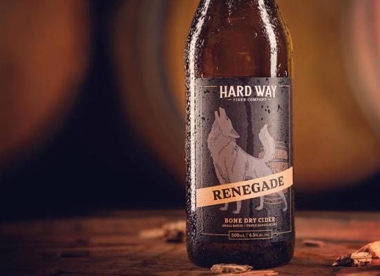 Bottle of Hard Way Cider