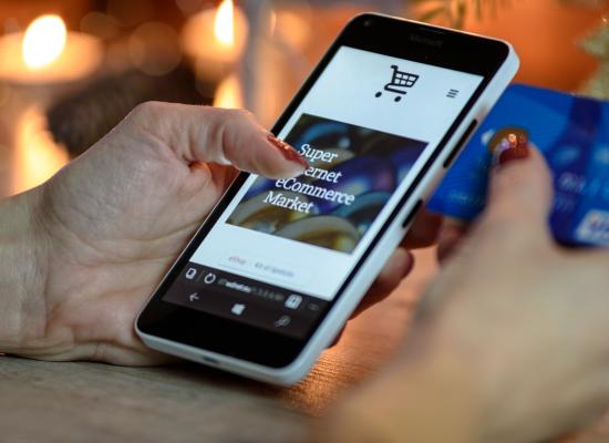 Personl buying online using ecommerce website