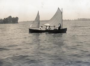 old photo of sailboat